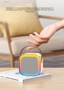 Nieuwe Hot K12 Draagbare Home <span class=keywords><strong>Speaker</strong></span>, Schattige Mini Draadloze Audio met Microfoon, Karaoke Familie Zangmachine - Product Image 3