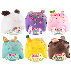 6 Pcs/set Supplier Color Putty Glue <b>DIY</b> Making <b>Kit</b> air Dry Soft Modeling Polymer Clay Play Dough Kids 200ml Butter Slime - Product Image 2