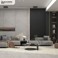 Dalle en pierre frittée 1200x2400mm, imperméable, faible absorption d'eau, surface brillante pour la décoration des murs et sols de salle de bain