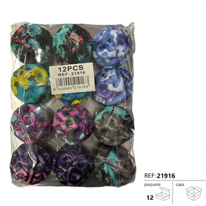 Set di palloni da spiaggia da 6,3 cm, 12 pezzi, giocattolo gonfiabile multicolore per giochi all'aperto - Product Image 1