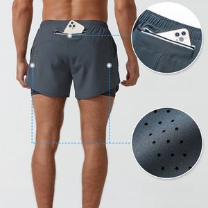 <span class=keywords><strong>2</strong></span> в 1 шорты для бодибилдинга с талией и внутренними карманами, мужские спортивные шорты для занятий спортом - Product Image 2