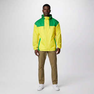 Veste coupe-vent pour homme de haute qualité avec col montant, design à capuche personnalisé, protection imperméable contre la pluie, logo sur le devant - Product Image 1