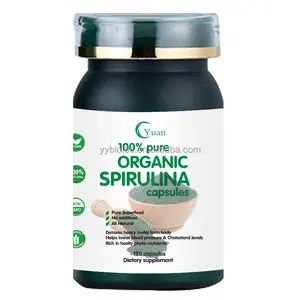 Private Label Hoge Kwaliteit Levering Organische Spirulina Capsule Voor Regulatie Van Het Bloedsysteem