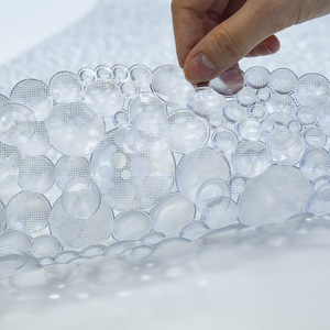 Alfombrilla de Baño Antideslizante Ecológica de PVC Estilo Americano, Efecto Adoquín, Secado Rápido, Masaje para Pies - Product Image 3