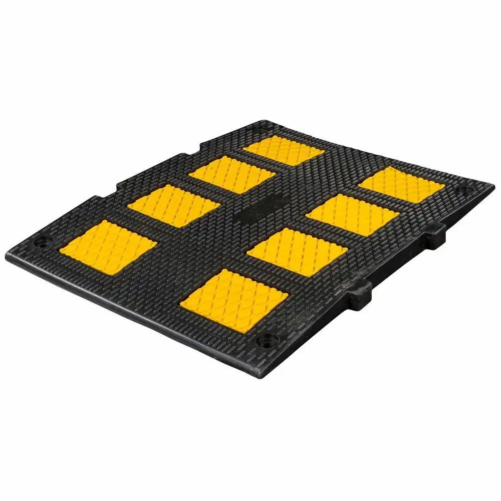Modular Rubber Speed Bumps Electric Outdoor Parking Modu Channel Rubber Speed Humps Cable Protector Outdoor Floor