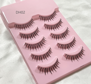 Faux cils de vison à bande complète 3D faits à la main nouveau spécial clair mince bande naturelle faux cils de <span class=keywords><strong>manga</strong></span> en soie - Product Image 6