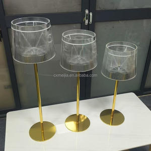 3 Pcs Set Gold Crystal <strong>Glass</strong> <strong>Candle</strong> <strong>Holder</strong> Lamp Shade for Wedding Decoration Table Centerpieces Crystal <strong>Candle</strong> <strong>Holder</strong> - Product Image 2