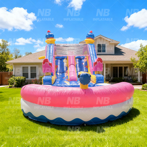 Commercial PVC <b>Inflatable</b> <b>Water</b> <b>Slide</b> Outdoor Backyard Kids With Bigger Splash Pool for or Adults <b>Water</b> <b>Slide</b> <b>Inflatable</b> <b>Water</b> S - Product Image 4