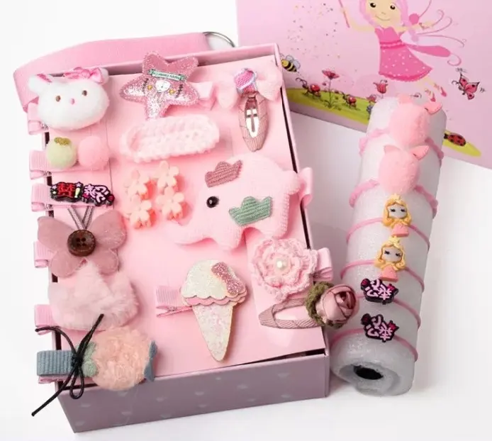 Ensemble de pinces à cheveux pour bébés, 24 pièces, accessoires, princesse, pour filles, coffret cadeau