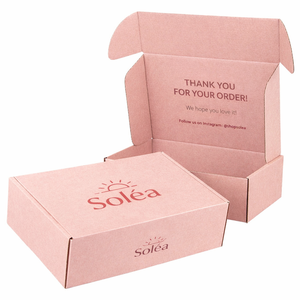 Caja de Envío para Ropa, Embalaje Personalizado para Comercio Electrónico, Caja de Cartón Corrugado Tipo E con Tapa Superior, Fabricante Personalizado - Product Image 1