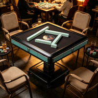 Bestseller Faltbare Multifunktionale Automatische Mahjong-Maschine Geräuscharm Vier-Ausgang-Tisch für Familien-Mahjong-Spiele zu Hause