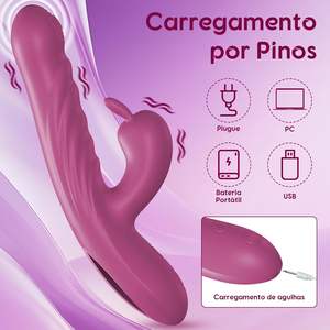 HIROOS mainan seks getar untuk wanita, mainan seks Clitoral pengisap 10 mode senyap dengan daya USB 100% tahan air - Product Image 5