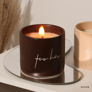 AIKUN Manufacturer Custom Bulk Nordic Carving Ceramic <b>Cup</b> Scented Candle Container for Home Decor Aromatherapy Living Room - Product Image 6