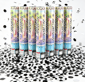Cañón de Confeti de Papel Biodegradable con Forma de Balón de Fútbol Personalizado para la Copa <span class=keywords><strong>Mundial</strong></span> de Fútbol 2026, para Fiestas de Cumpleaños, Diwali, Navidad - Product Image 2
