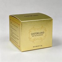 Boîte en papier cosmétique avec logo personnalisé en feuille d'or, boîte de luxe pour crème, vente en gros, emballage cadeau pour crème pour le visage, soins de la peau
