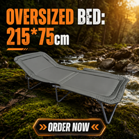 Lit pliant portable épaissi moderne avec cadre en acier pour hôpital, camping extérieur - Direct Usine 600D Oxford