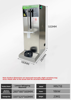 Volledig automatische citroenpersmachine voor commerciële melktheewinkels, instelbare tijd, ijs-hamer, sprankelend water compatibel, touchscreen