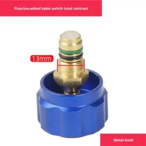 Manômetro de Refrigerante para Ar Condicionado Automotivo, Conjunto de Acessórios para Válvula de Duplo Manômetro, Montagem de Interruptor, Válvula de Três Vias, Porta de Escape - Product Image 4