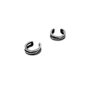 Yunnique – boucles d'oreilles à clipser géométriques en argent tibétain pour hommes et femmes, bijoux à la mode sans perçage, en acier inoxydable 316 - Product Image 2