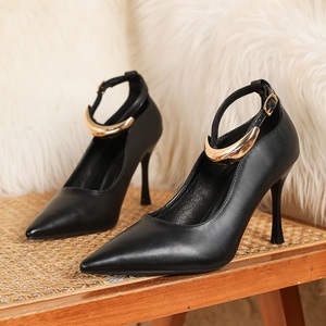 Nuovi Sandali con Tacco Alto da Donna Primavera 2026, Stile Stiletto a Punta con Dettaglio Luna Crescente, Scarpe Eleganti e Alla Moda - Product Image 4