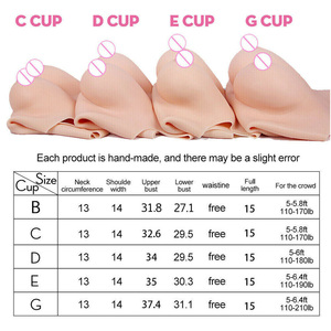 Nuevo diseño Ladyboy <span class=keywords><strong>tetas</strong></span> falsas maquillaje mujer silicona pecho cuerpo traje para travesti transgénero y Cosplay - Product Image 6