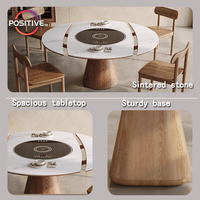 Modern Style Nesting Food Warmer Teller Kreativer runder ausziehbarer Esstisch Esszimmer Minimalisti scher High-End-Küchentisch