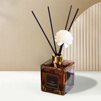 Diffuseur de parfum d'intérieur 200 ml avec bâtonnets – Parfum longue durée pour la purification de l'air intérieur, éliminateur d'odeurs, désodorisant sans flamme