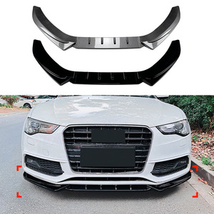Audi A5 S5 8T <b>Sline</b> 2012-17 Front Bumper Lip Splitter Carbon Fiber Texture Matte Finish Exterior Modification - Product Image 1