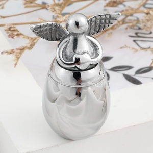 Tornillos <span class=keywords><strong>de</strong></span> acero inoxidable con Base <span class=keywords><strong>de</strong></span> Ángel para cenizas, urna conmemorativa <span class=keywords><strong>de</strong></span> cremación en forma <span class=keywords><strong>de</strong></span> huevo, recuerdo <span class=keywords><strong>de</strong></span> joyería, 316L - Product Image 2