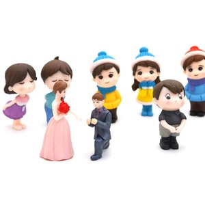 Statuette Promozionali in Miniatura di Sposi <span class=keywords><strong>Anime</strong></span> 3D, Giocattoli in Plastica Personalizzati per Proposte di Matrimonio - Product Image 2