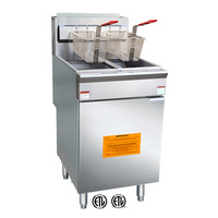 EAGLE-Friteuse à gaz commerciale à 5 brûleurs, machine à frire pour poulet, pour pizza, pain et restaurant, certifiée ETL, fabriquée en Chine, 35L