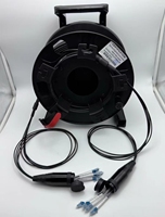 Enrouleur de Câble Tactique Portable pour Cordon de Brassage Fibre Optique 100m/300m/500m/1000m – Bobine Étanche pour Équipement Optique
