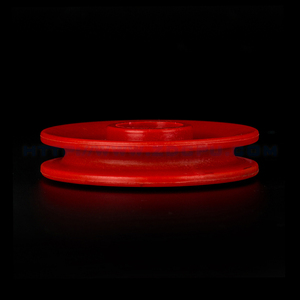 Nhà Máy Giá Rẻ Giá <span class=keywords><strong>Nylon</strong></span> Nhựa V Rãnh Nhỏ Màu Đỏ Dây Ròng Rọc Bánh Xe - Product Image 1