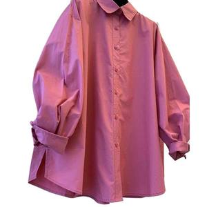 Camicette coreane alla moda taglie forti da donna a collo alto a maniche lunghe camicette sottili per camicia casual - Product Image 5