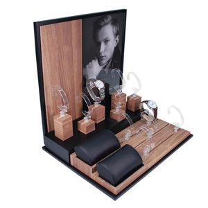 Exhibidor de Relojes de Lujo Personalizado, Exhibidor de Relojes de Madera Maciza, Exhibidor de Relojes Tipo C para Mostradores de Tiendas y Hogar - Product Image 1