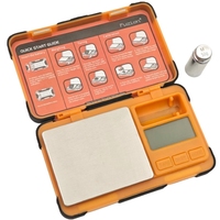Báscula Digital de Alta Precisión, Mini Báscula Electrónica de Acero Inoxidable Dorado con Pantalla LCD, Báscula Digital de 0.01g para Joyería y Diamantes