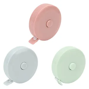 JP Macaron Color Mini Fita Medida Portátil Retrátil Automática Fita De Medição Macia Tapel Tailor