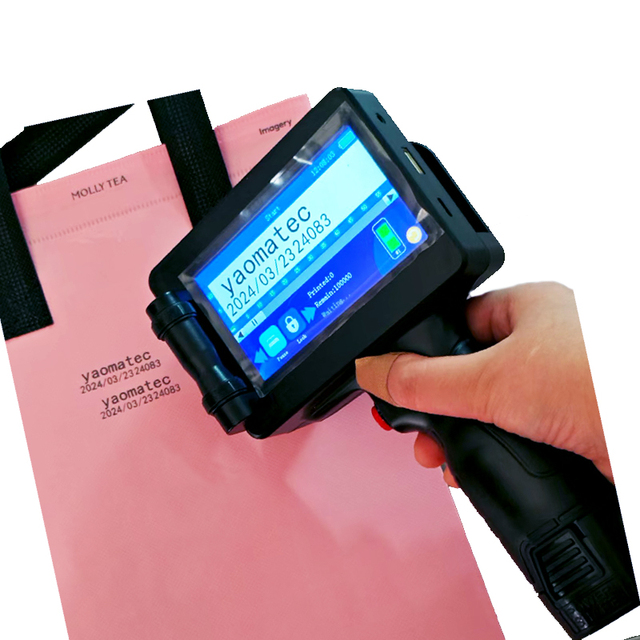 Yamatec 12.7mm  Handheld Inkjet Printer for Plastic Packaging Bags Cartons and Aluminum Foil Paper Date Coding Machine
