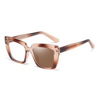 Nouvelles Lunettes de Soleil Unisexe Style Européen et Américain, Verres Photochromiques UV400 Anti-UV et Anti-Lumière Bleue, Tendance pour l'Extérieur et le Street Style