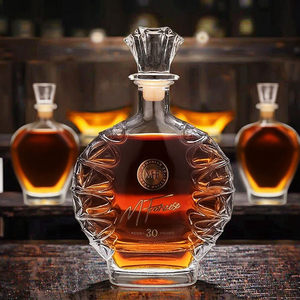 750ml Glass Wine <span class=keywords><strong>Bottle</strong></span> <span class=keywords><strong>Tequila</strong></span> Brandy Vodka Chai thủy tinh với Stopper OEM ODM - Product Image 1