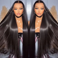 Perruques de cheveux humains ultra-lisses sans colle, perruques frontales en dentelle HD complète, fournisseurs de cheveux vierges vietnamiens, vente en gros de perruques de cheveux humains