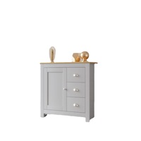 Buffet moderne en bois blanc pour salon et salle à manger, armoire à 3 portes