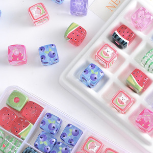 Cuentas Acrílicas con Estampado de Frutas Coloridas, Tendencia Verano 2026, Cuentas Sueltas para DIY, para Pulseras y Elásticos para el Cabello - Product Image 2