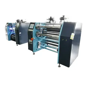Nuevo tipo, máquina cortadora de cinta de impresión de código de precio atractivo automático, máquina rebobinadora de estiramiento