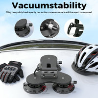 Portabicicletas de ventosa de 6 pulgadas, de metal resistente, para techo, instalación rápida sin herramientas, para bicicletas de montaña y carretera