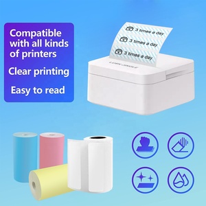 Nhà Máy Giá tùy chỉnh tự dính tùy chỉnh trực tiếp nhiệt siêu thị nhãn giấy và chuyển mã vạch nhãn CuộN Sticker - Product Image 3