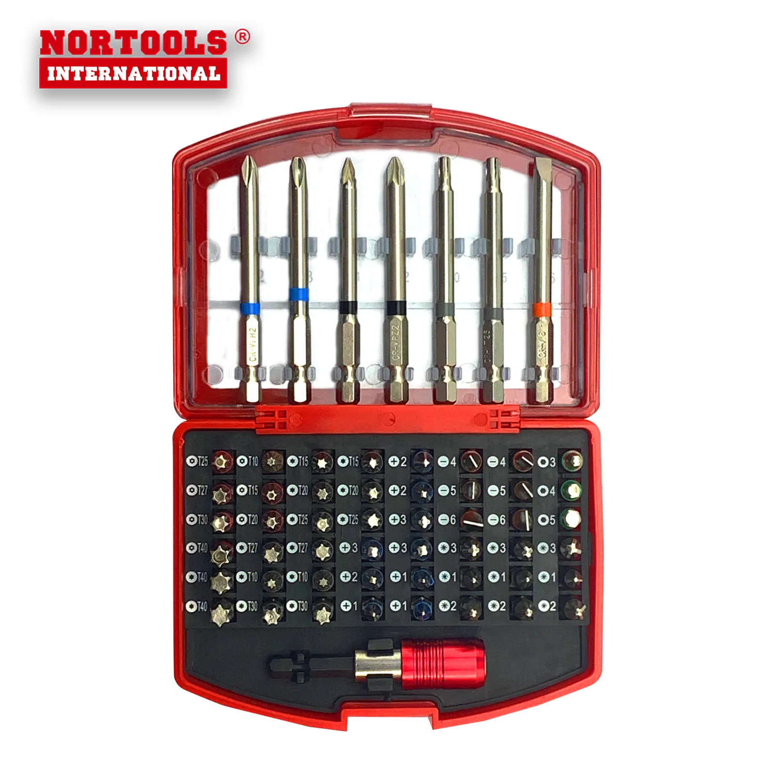 Nortools conjunto de brocas chave de fenda 56pc