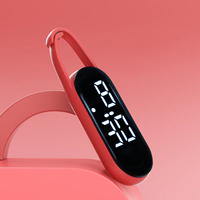 Nouvelle Horloge Murale Tactile LED Lumineuse Minimaliste Créative 2026 en Plastique, Style Montre de Poche Mignonne, Vente en Gros