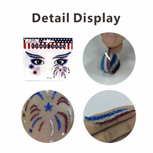 HWK Halloween Festival Cosplay brillo cara pegatinas mariposa leopardo corazón tatuaje escenario maquillaje cara arte <span class=keywords><strong>pasta</strong></span> - Product Image 3