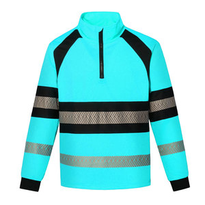 Veste de travail de sécurité légère en polyester avec logo, haute visibilité, design réfléchissant pour les tâches industrielles quotidiennes, entrepôt, usine - Product Image 2